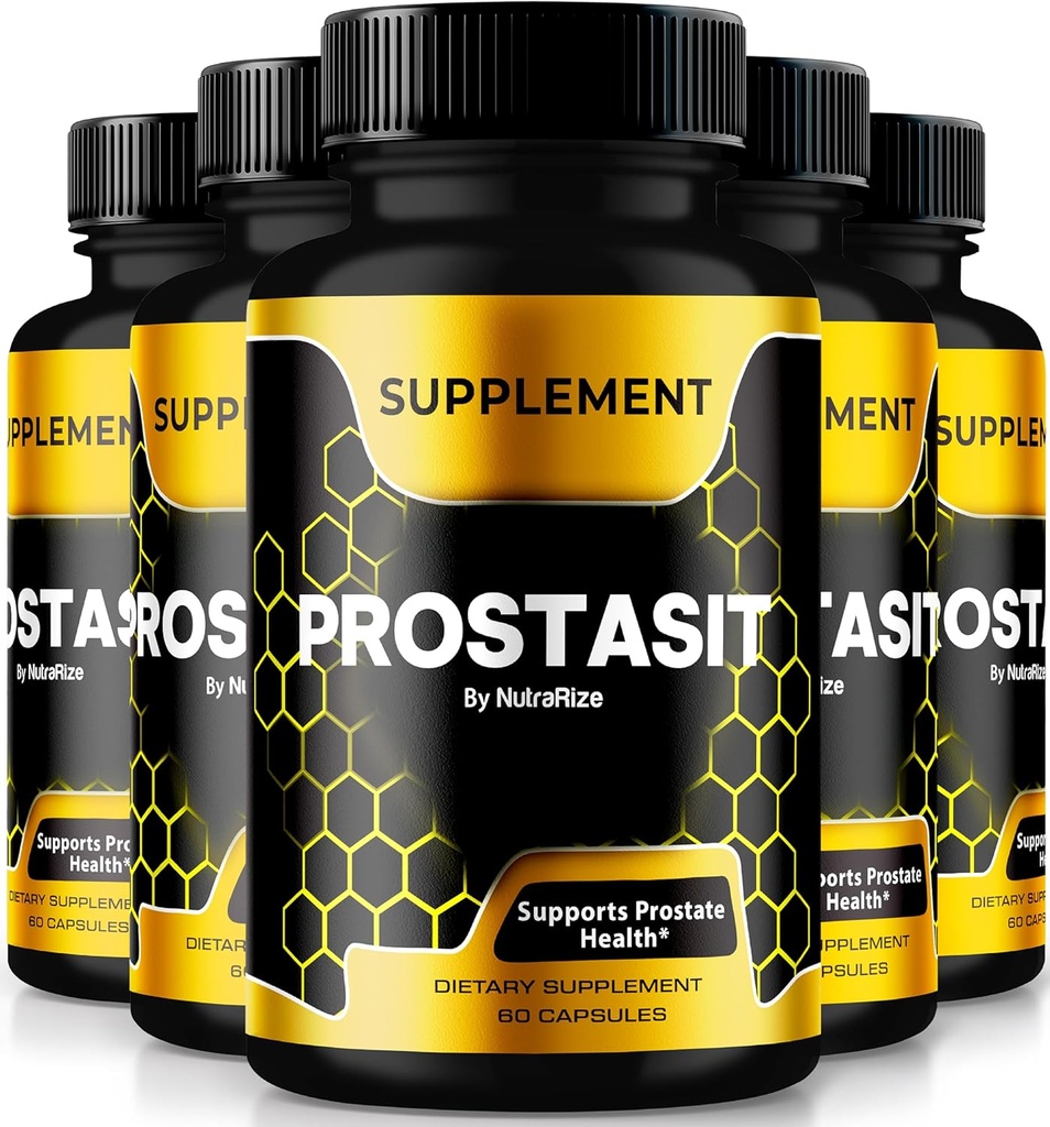 (5 Pack) Prostasit Capsules, All Natural Premium Formula to Support Prostate Heath, Official Supplement for Health and Wellness, Prosta Sit Pastillas Reviews (300 Capsules)
