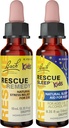 Kids Day & Night Bundle, Bach RESCUE Remedy Kids Dropper [and] RESCUE Sleep Kids Dropper- 2-Pk, Stress Relief & Sleep Support with Natural Flower Essences, homéopathique, Non-Alcohol Formula, 10mL Ea