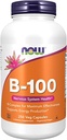 NOW Supplements, Vitamin B-100, Energy Production*, Nervous System Health*, 250 Veg Capsules