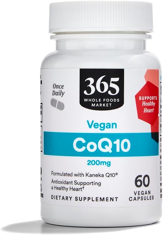365 par marché des aliments entiers, CoQ10 200mg, Vegan, 60 comte