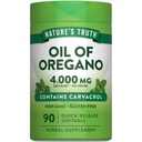 Nature's Truth Oregano Oil Softgels (90 pilules) Contient Carvacrol (non-OGM et supplément sans gluten)