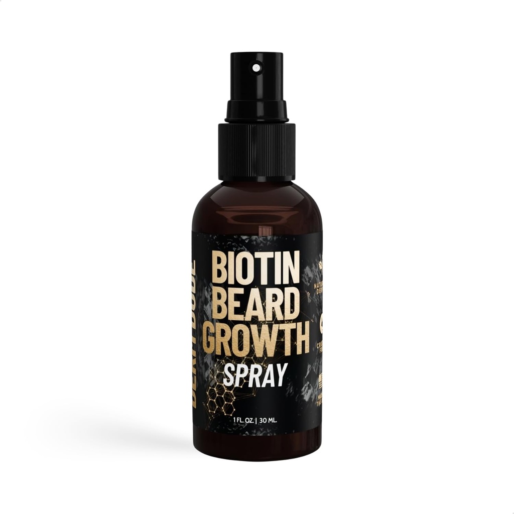 Derm Dude Biotin Bead Growth Spray pour les hommes Formulé avec Biotin & Extrait de bambou pour la croissance des cheveux