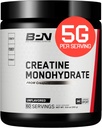 BARE PERFORMANCE NUTRITION, BPN poudre monohydratée de créatine pure par créapure, 5g de créatine par portion, soutient la croissance musculaire, poudre de créatine non aromatisée, 60 portions