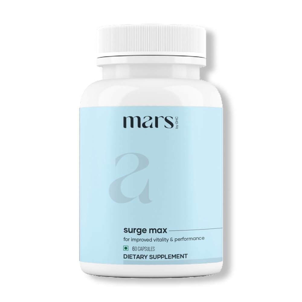 Mars Surgemax Capsules naturelles avec Shilajit & Safed Musli.