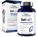 1MD Nutrition GutMD - Capsules de L-glutamine avec/prébiotique pour la santé Gut - L Supplément de glutamine - soutient l'intégrité saine du tube digestif - 90 Capsules