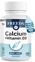 FREADA Calcium 600 mg avec vitamine D3 400 UI – Supplément de soutien des os essentiels – Comprimés enrobés sans gluten, faciles à avaler pour les femmes et les hommes (100 Ct)