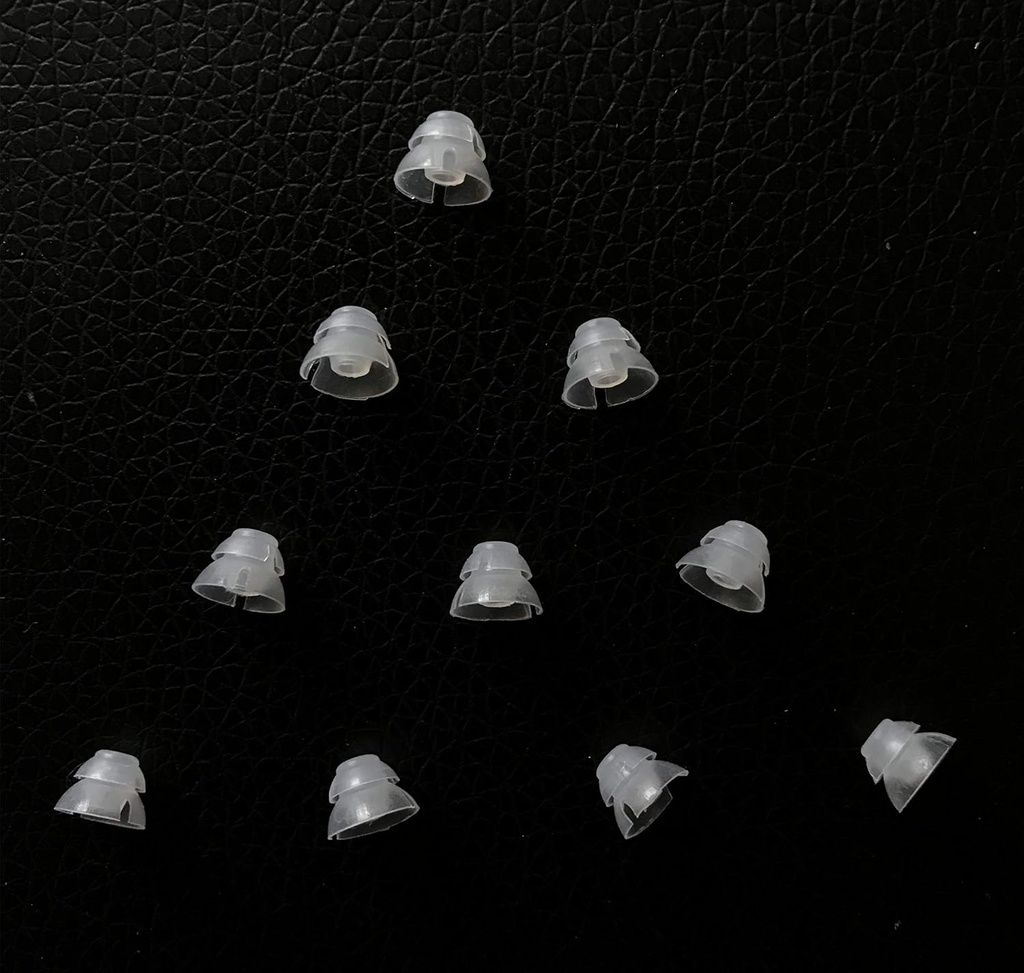 Jungle Care® (6mm Small * 10pc) Double couche Magic Hearing Aid Domes Confortable PSAP (Personal Sound Amplificateurs Product) Kit Conseils d'oreille Invisible, parfait pour l'air libre (Open fit), sauf pour RIC