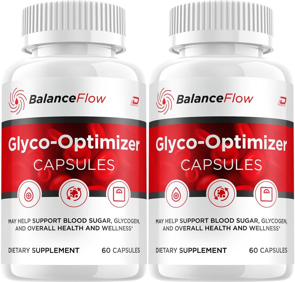 Capsules de flux d'équilibre, Supplément avancé BalanceFlow, toute la formule naturelle pour maintenir des niveaux sains, formule de force maximale, Glyco Optimizer Capsules Reviews (2 Pack - 120 Capsules)