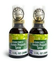 Propolis d'abeilles vertes brésiliennes et pulvérisation orale de miel de forêt pluviale, 2 bouteilles