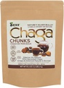 Sayan Sibérie pur cru Chaga Mushroom Chunks avec la croûte noire Top 35,2 Oz/ 2,2 lb – Thé antioxydant haut de gamme Harvested Wild pour le soutien immunitaire, focus et la santé digestive - Non-OGM