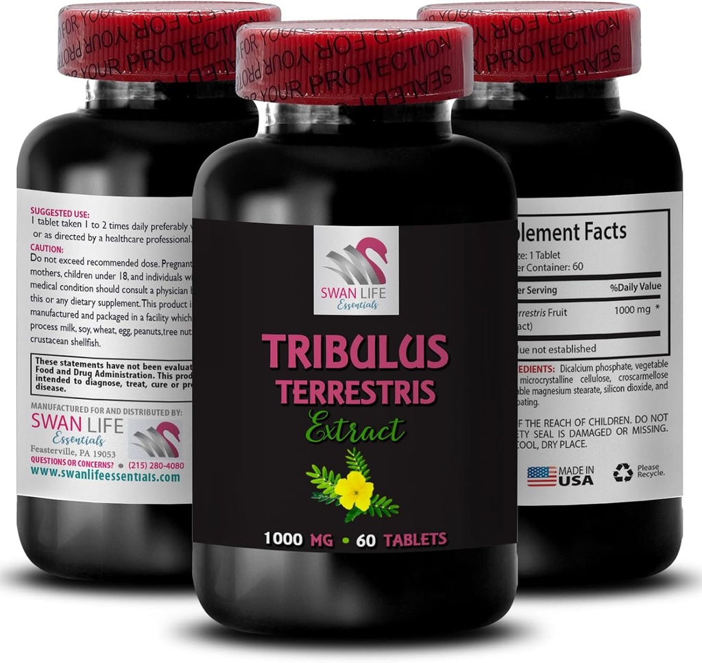 Stamina Power - TRIBULUS TERRESTRIS EXTRAITS - Énergie pour l'activité, formule de soutien énergétique, support énergétique actif, boost énergétique basé sur les plantes, puissance d'activité, boost d'entraînement actif 1 bouteille 60 comprimés