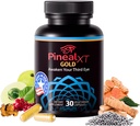 Pineal XT Gold - Supplément Pineal Gland - Troisième éveil des yeux - Supplément focus et mémoire pour le cerveau - 7 ingrédients puissants Décalcifiez, détoxez et activez votre Pineal Gland
