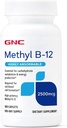 GNC Methyl B12 2500mcg Supplement, Essential for Carbohydrate Metabolism and Energy Production, 100 Servings