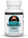 Source Naturals Image du produit Complexe avancé B-12, Promote le métabolisme de l'acide folique normal*, 5 MG - 30 Lozenges