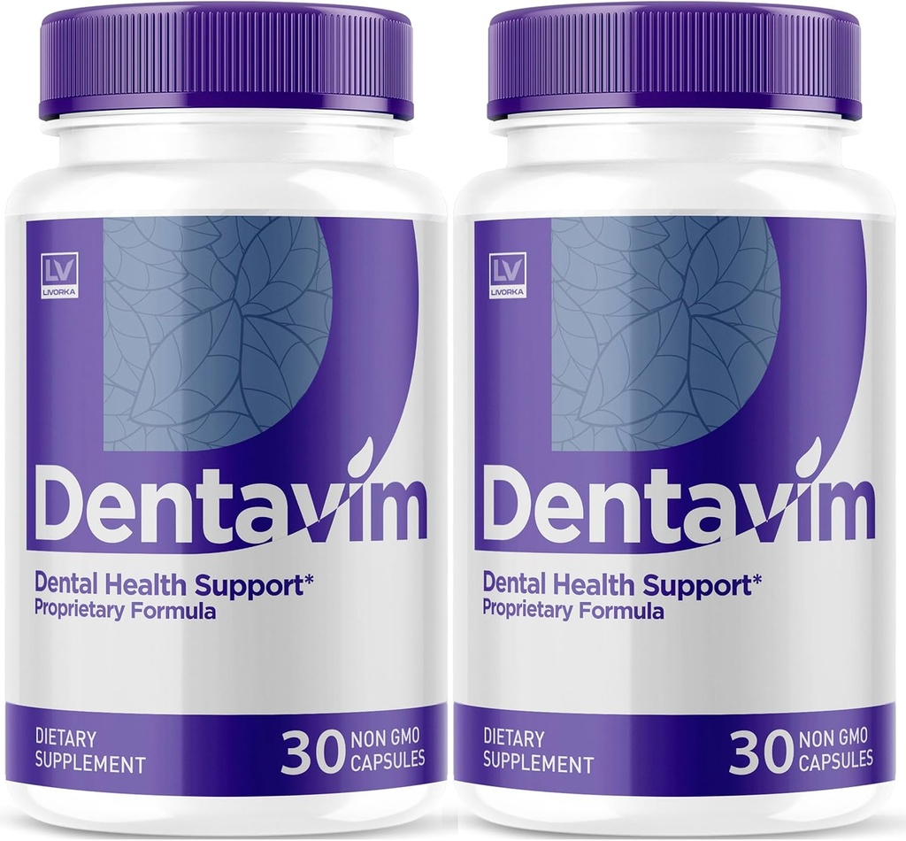 (2 Pack) Dentavim, Capsules dentavim, Dentavim Formule avancée Pills, Dentavim Toutes les vitamines naturelles pour la protection bucco-dentaire, Avis de dentavim, 60 Capsules pendant 2 mois