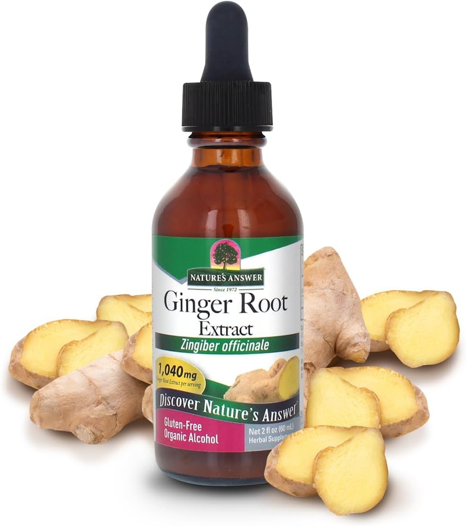 Réponse de la nature Ginger avec de l'alcool organique, 2-Fluid Ounces