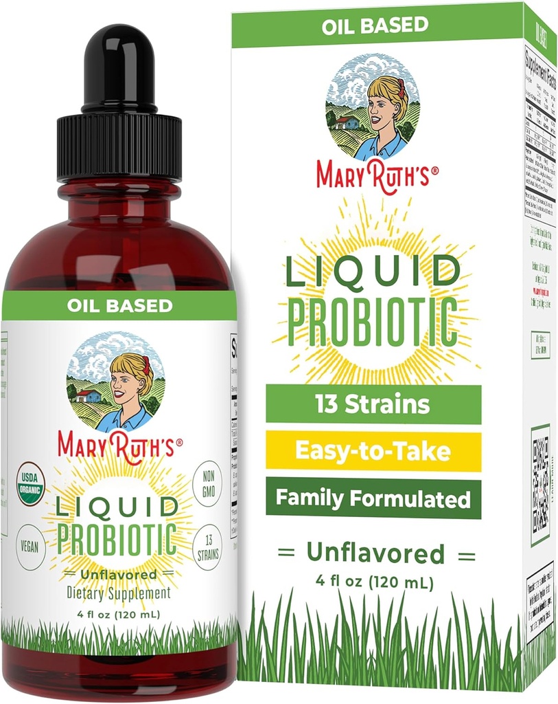 MaryRuth Organics USDA Organic Liquid Probiotics Digestive Health (en anglais seulement) Gut Health (en anglais seulement) Probiotiques pour les femmes Probiotiques pour les hommes Probiotiques pour les enfants Acidophilus Probiotic (en anglais seulement) Non-GMO (en anglais seulement) 40 portions