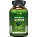 Irwin Naturals Extra Strength Colon Flush Quick & Powerful Digestive + Constipation Support Supplément avec Psyllium, Acai, Triphala + Botaniques apaisants - 60 Softgels liquides