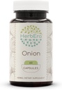 HerbEra Oignon 60 Capsules, 500 mg, Oignon (Allium Cepa) Bulbe séchée (60 Capsules)