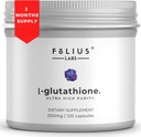 Supplément L-glutathion ultra-haute résistance 98% pour la peau Glowing - Suppléments collagènes pour les femmes et les hommes - 500mg Formule concentrée, Supplément de glutathion réduit - 120 Capsules