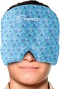TheraICE Migraine Relief Cap Junior, Soothing Headache Boo Boo Ice Pack Mask Products, Cooling Gel Hat JR, Face Cold Compress Head Wrap for Bumps, Bruises and Cooling temperatures