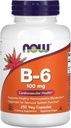 Nourriture B-6, 100 mg, 250 gélules