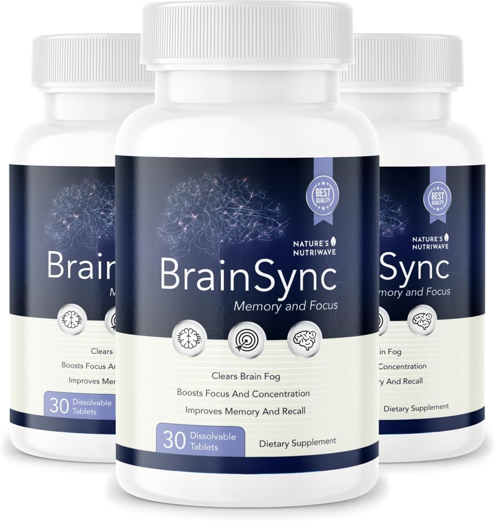 Supplément probiotique de BrainSync – Soutient le bien-être quotidien et l'équilibre gustatif – 3,6 milliards UFC – 30 comprimés dissolvables, approvisionnement de 3 mois