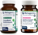 Metagenics PhytoMulti Multivitamin Without Iron (60 Tablets) & UltraFlora Complete Women's Probiotic (30 Capsules) - Contains Essential Vitamins & Minerals - Aids Digestive Health