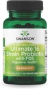Swanson Formule du Dr Stephen Langer - Probiotique naturel avec/prébiotique FOS - Supplément 16-Strain favorisant le soutien digestif w/ 3.2 Million CFU par gélule - (60 Capsules de Veggie)