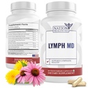 Lymph MD - Supplément de drainage lymphatique - avec Bromelain, Echinacea, Burdock Root, Dandelion, Rutin, Kelp & More - Support du système lymphatique pour les femmes et les hommes - 60 capsules