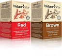 NaturaNectar Propolis naturelle - Propolis rouge et propolis brune - pour le soutien immunitaire, la santé respiratoire et le métabolisme sain - 60 Capsules par bouteille