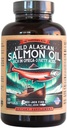 Wild Alaskan Salmon Fish Oil Omega 3 Supplément pour les humains EPA et DHA.