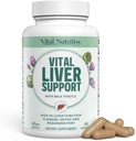 Vital Liver Support New Formula Liver Supplement and Liver Vitamin – 9-in-1 Liver Health Formula,Cleanse & Repair Formula with Organic Milk Thistle Supports Liver Health Cleanse