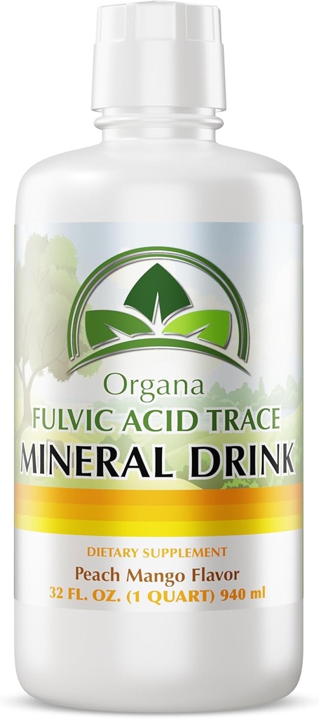 Organa Trace Minerals - Liquid Colloidal Minerals Supplements - Plant Derived for Maximum Absorption - Colloidal Minerals Liquid for Wellness - 32 Ounces