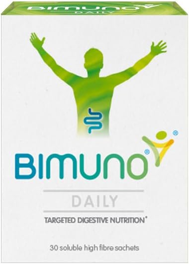 BIMUNO Original - Daily Prebiotic Food Supplements. Gut Health Support for Men, Women, Kids & Bifidobacterium Culture. High in Fibre. Taste Free, Vegetarian, Gluten Free | 1 Pack (30 Sachets)