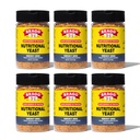 Bragg Foody Yeast Smoky BBQ Assaisonnement - (6 Pack) 3 oz - Substitut de fromage parmesan sans lait - Parfait pour les salades, les pâtes, le popcorn et bien plus
