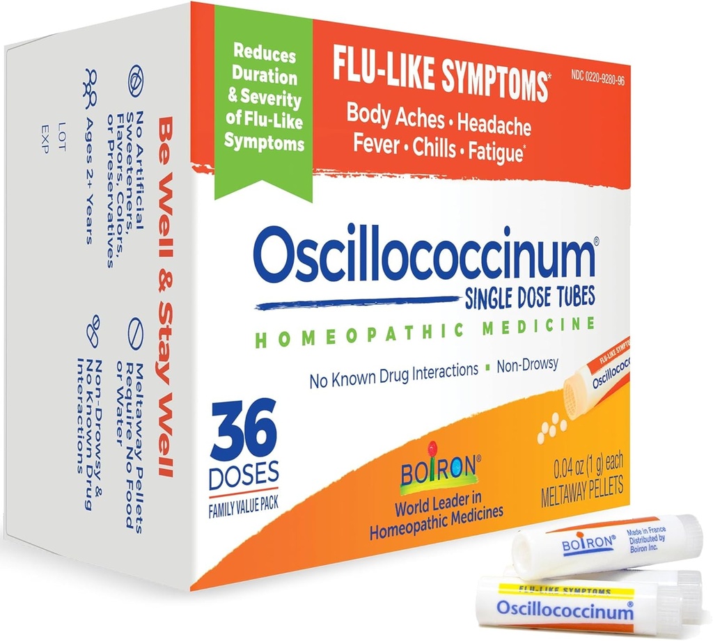 Boiron Oscillocicinum Médecine homéopathique pour symptômes pseudo-grippaux, Blanc, 36 Compte
