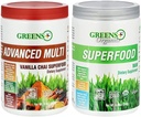 Greens+ Bio Superfood Raw avec Multi Vanilla Chai Superfood avancé, lot (paquet de 2)