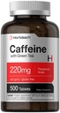 Pilules de caféine Horbäach 220mg avec du thé vert