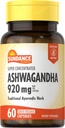 Sundance Ashwagandha 920mg.60 Capsules Super Concentré.