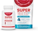 Humann SuperBeets Capsules de racine de betterave & Mémoire + Porcs Focus