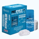 PetEyez Vétérinaire formule solution anti-tétine pour chiens et chats - Nettoyeur désodorisant hypoallergénique pour éliminer la saleté, la décharge et la croûte des oreilles, des yeux, des pattes et du cul - 100 Wipes