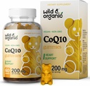 Wild & Organic CoQ10 Gummies - Vegan CoQ10 200mg Antioxidant Supplement with Ubiquinone - Natural Energy and Focus Gummies with Coenzyme Q10-60 Non-GMO Pectin Chewables