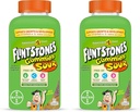 Flitstones Gommies acides Vitamines pour enfants, Multivitamines pour les enfants avec des vitamines A, B6, B12, C, D et plus, 180ct (paquet de 2)