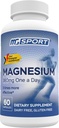 Supplément de magnésium complexe MGSPORT- Absorption élevée avec les vitamines B6, D, E - Soulage les crampes et le soutien musculaire - 60 portions