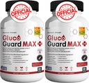Supplément Gluco Guard Max Daily Wellness avec vitamines, minéraux et herbes – chrome, magnésium, banaba, mélone amer et zinc – sans OGM, sans gluten – 120 capsules