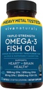 Viva Naturals Omega-3 Fish Oil, Triple Strength, 2500 mg, 30 Softgels – Re-Esterified Omega 3 Fatty Acids Including EPA, DHA, DPA - Pascatarian-Friendly