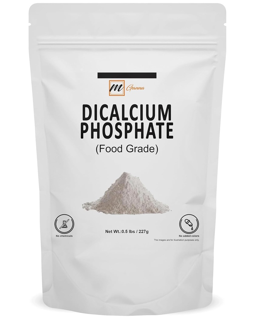 Phosphate de dicalcium pour les aliments et les cosmétiques 227 gms / 0,5 lbs