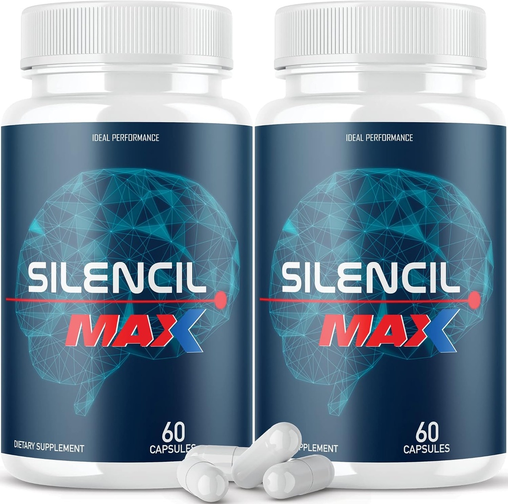 IDEAL PERFORMANCE (2 Pack) Silencil Acouphène Max Supplément pilules Silencio Silencile (120 Capsules)