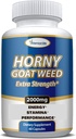 Extra Strength Extrait de mauvaises herbes Horny Goat - Energy, Performance, & Stamina Booster- avec Maca, L-Arginine, Tongkat Ali pour hommes et femmes - 60 Capsules